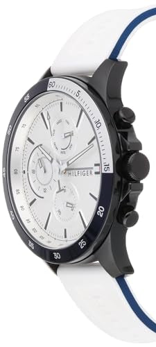 Tommy Hilfiger Analogue Multifunction Quartz Watch for Men with Stainless Steel or Silicone Bracelet