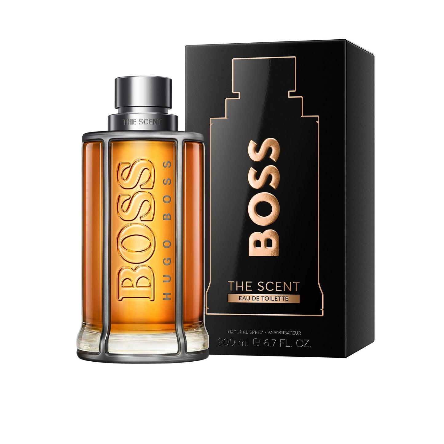 BOSS The Scent - Eau de Toilette for Him - Ambery & Woody Fragrance With Notes Of Ginger, Maninka Fruit, Leather Accords - Medium Longevity (Packaging May Vary)